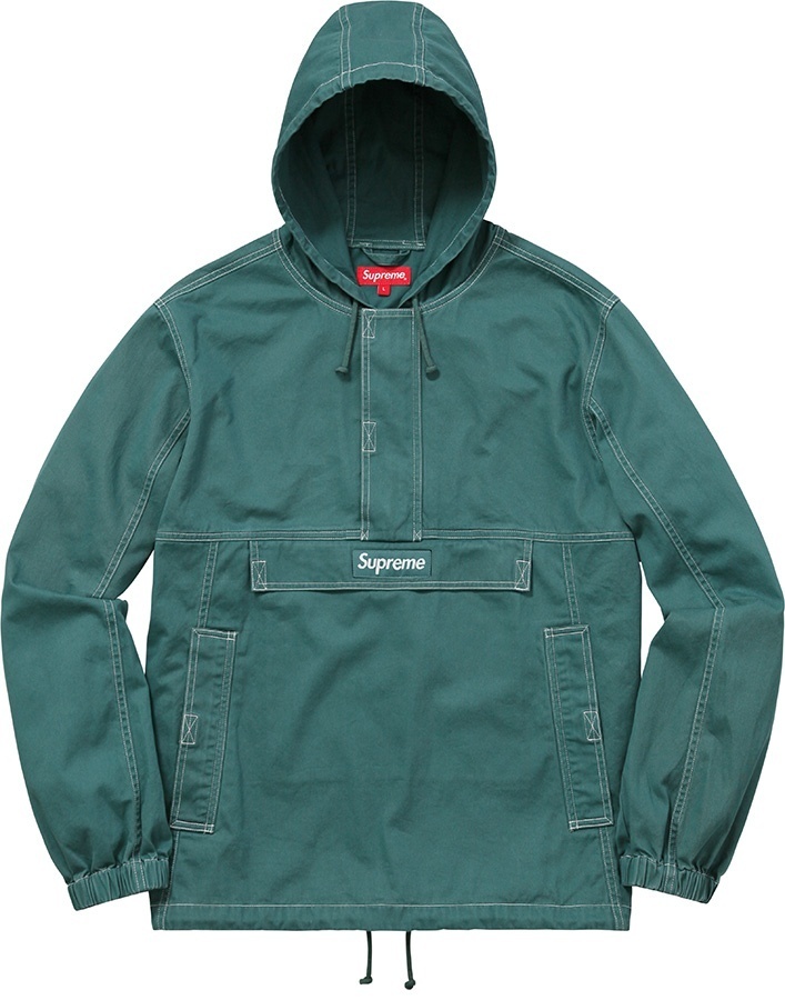 Contrast Stitch Twill Pullover view 4